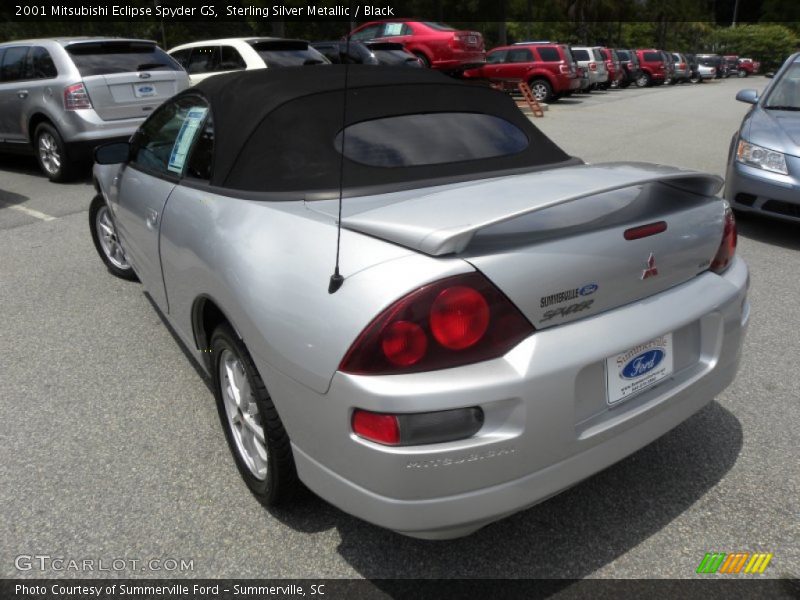 Sterling Silver Metallic / Black 2001 Mitsubishi Eclipse Spyder GS