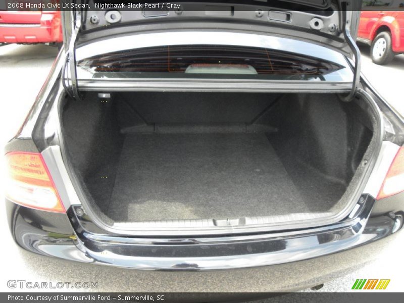 Nighthawk Black Pearl / Gray 2008 Honda Civic LX Sedan