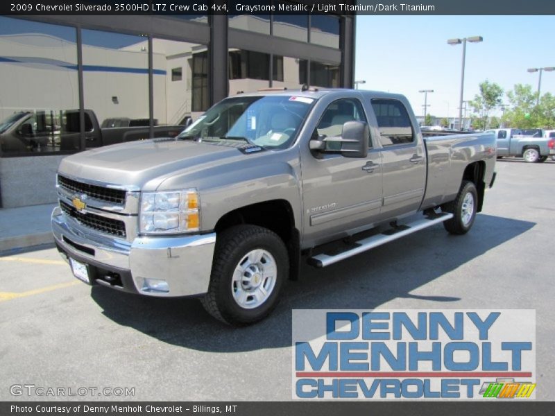 Graystone Metallic / Light Titanium/Dark Titanium 2009 Chevrolet Silverado 3500HD LTZ Crew Cab 4x4