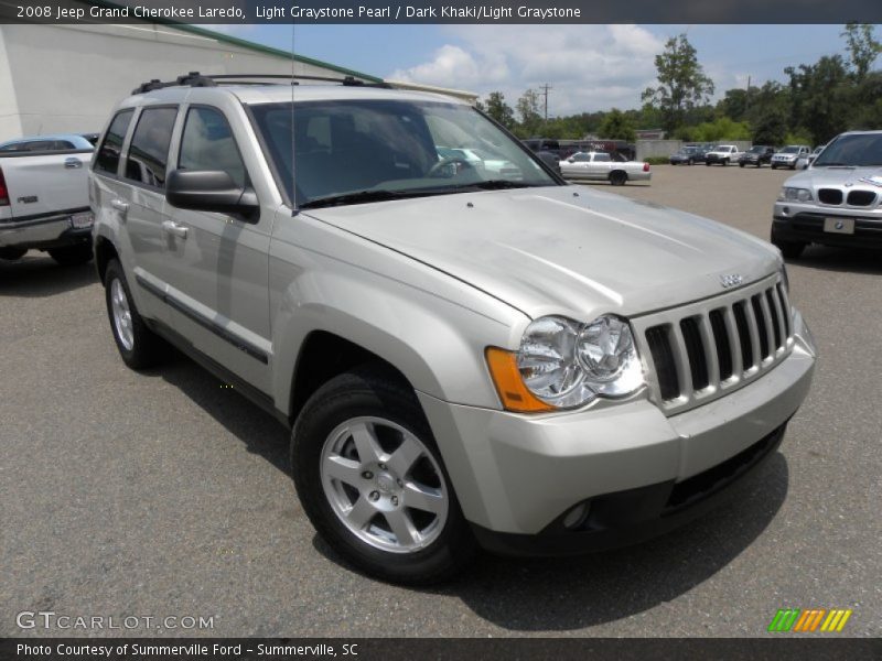 Light Graystone Pearl / Dark Khaki/Light Graystone 2008 Jeep Grand Cherokee Laredo
