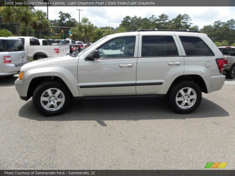 Light Graystone Pearl / Dark Khaki/Light Graystone 2008 Jeep Grand Cherokee Laredo