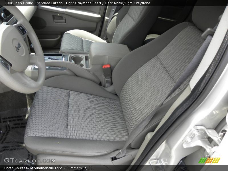 Light Graystone Pearl / Dark Khaki/Light Graystone 2008 Jeep Grand Cherokee Laredo