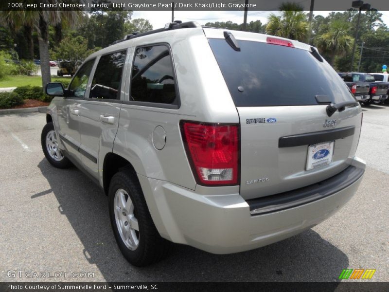 Light Graystone Pearl / Dark Khaki/Light Graystone 2008 Jeep Grand Cherokee Laredo