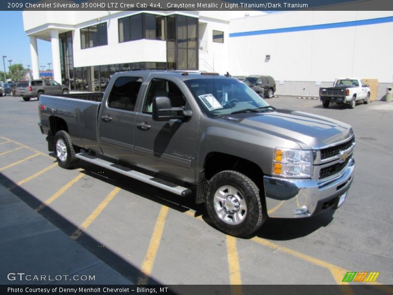 Graystone Metallic / Light Titanium/Dark Titanium 2009 Chevrolet Silverado 3500HD LTZ Crew Cab 4x4