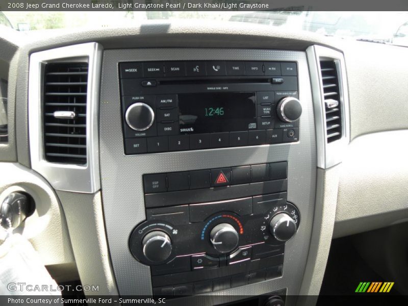Light Graystone Pearl / Dark Khaki/Light Graystone 2008 Jeep Grand Cherokee Laredo