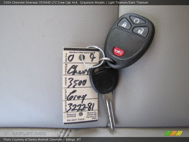 Graystone Metallic / Light Titanium/Dark Titanium 2009 Chevrolet Silverado 3500HD LTZ Crew Cab 4x4