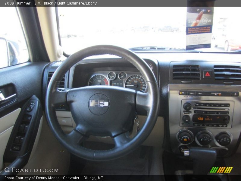 Black / Light Cashmere/Ebony 2009 Hummer H3 X