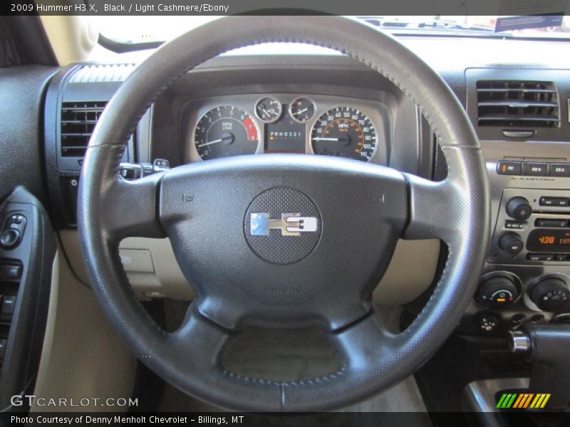 Black / Light Cashmere/Ebony 2009 Hummer H3 X