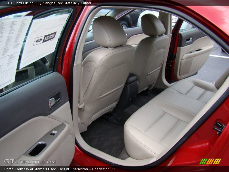 Sangria Red Metallic / Camel 2010 Ford Fusion SEL