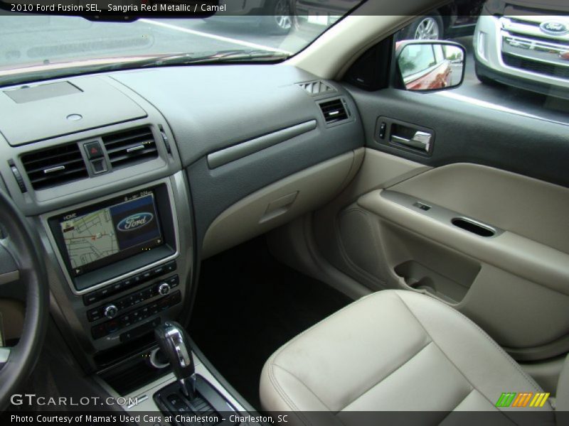 Sangria Red Metallic / Camel 2010 Ford Fusion SEL