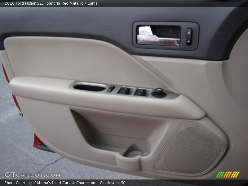Sangria Red Metallic / Camel 2010 Ford Fusion SEL