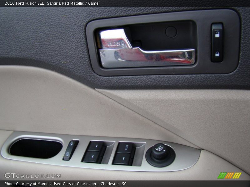 Sangria Red Metallic / Camel 2010 Ford Fusion SEL