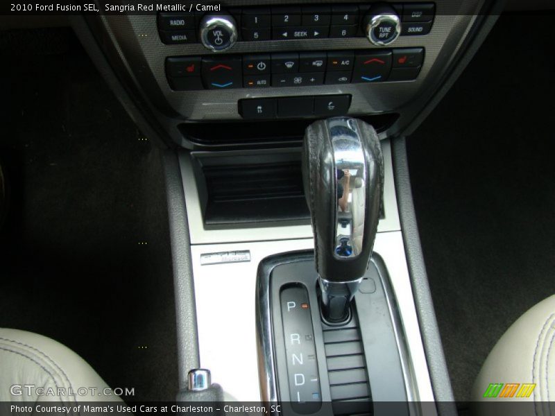 Sangria Red Metallic / Camel 2010 Ford Fusion SEL
