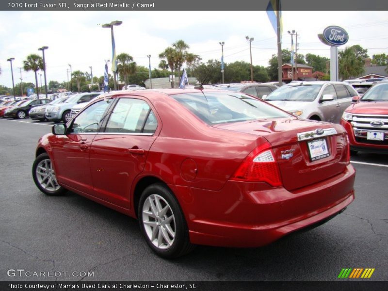 Sangria Red Metallic / Camel 2010 Ford Fusion SEL