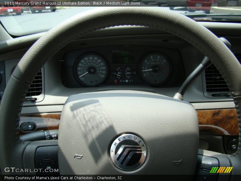 Black / Medium Light Stone 2011 Mercury Grand Marquis LS Ultimate Edition