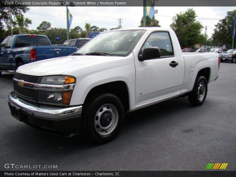 Summit White / Medium Pewter 2006 Chevrolet Colorado Regular Cab