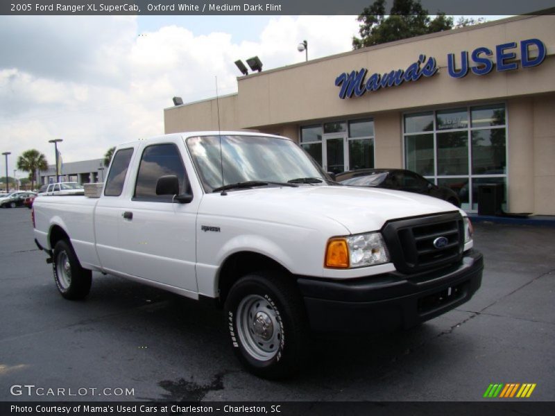 Oxford White / Medium Dark Flint 2005 Ford Ranger XL SuperCab