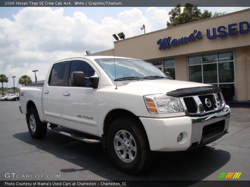 White / Graphite/Titanium 2006 Nissan Titan SE Crew Cab 4x4