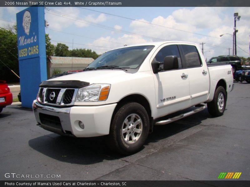 White / Graphite/Titanium 2006 Nissan Titan SE Crew Cab 4x4