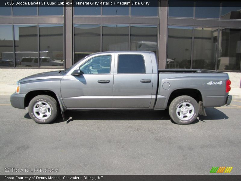 Mineral Gray Metallic / Medium Slate Gray 2005 Dodge Dakota ST Quad Cab 4x4