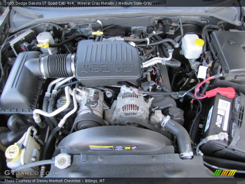 Mineral Gray Metallic / Medium Slate Gray 2005 Dodge Dakota ST Quad Cab 4x4