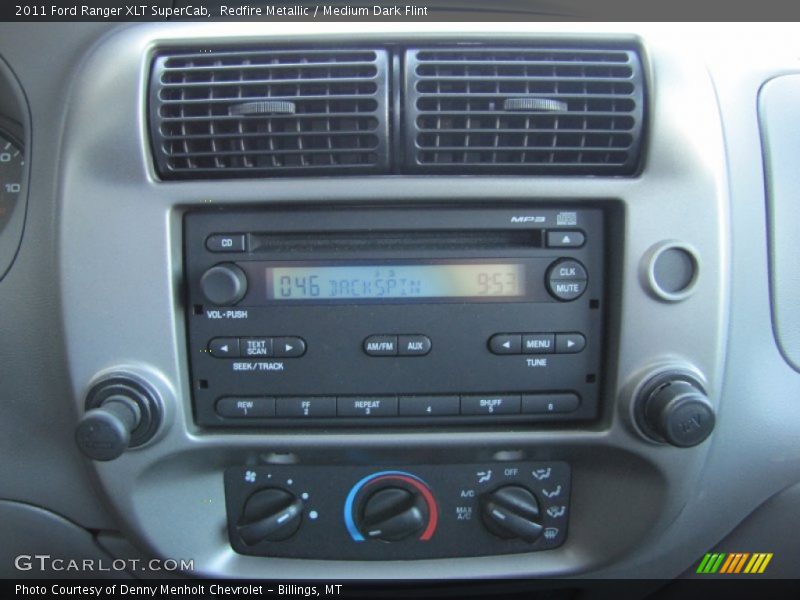 Controls of 2011 Ranger XLT SuperCab