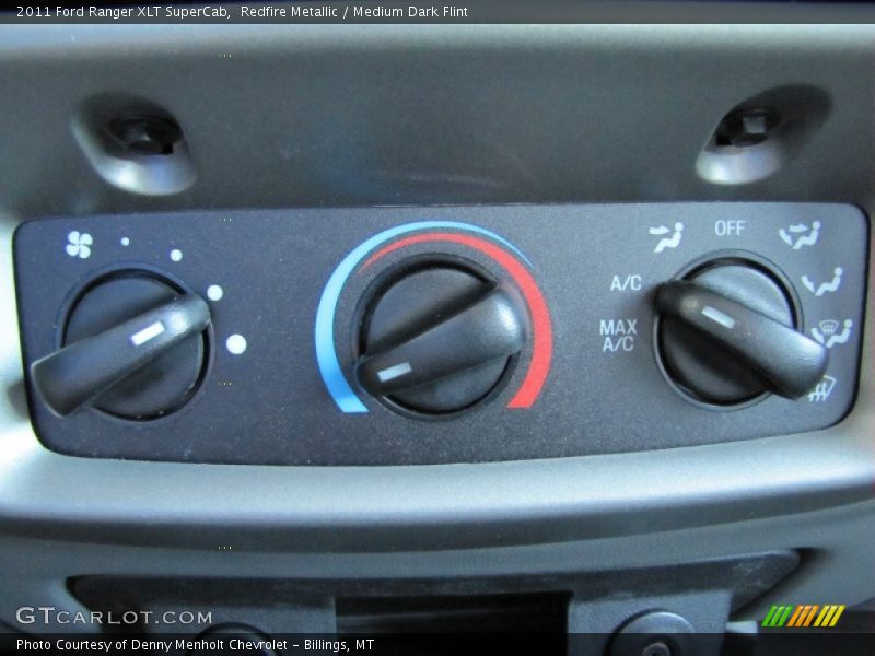 Controls of 2011 Ranger XLT SuperCab