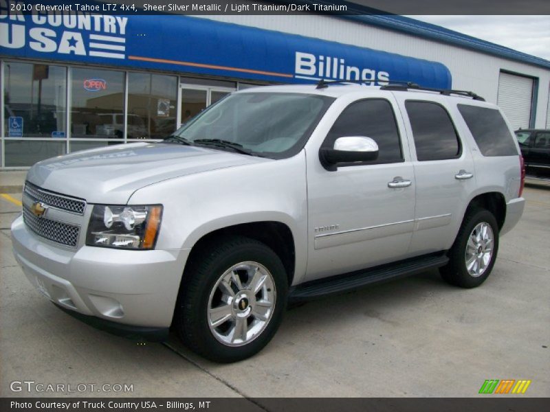 Sheer Silver Metallic / Light Titanium/Dark Titanium 2010 Chevrolet Tahoe LTZ 4x4