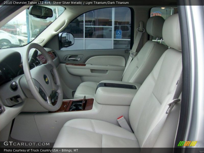 Sheer Silver Metallic / Light Titanium/Dark Titanium 2010 Chevrolet Tahoe LTZ 4x4