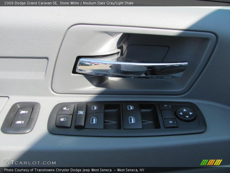 Stone White / Medium Slate Gray/Light Shale 2009 Dodge Grand Caravan SE