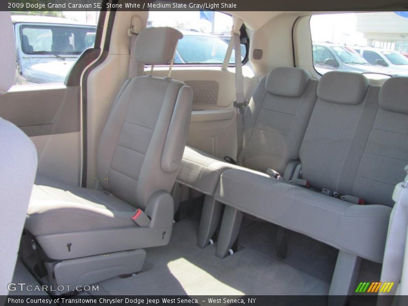 Stone White / Medium Slate Gray/Light Shale 2009 Dodge Grand Caravan SE