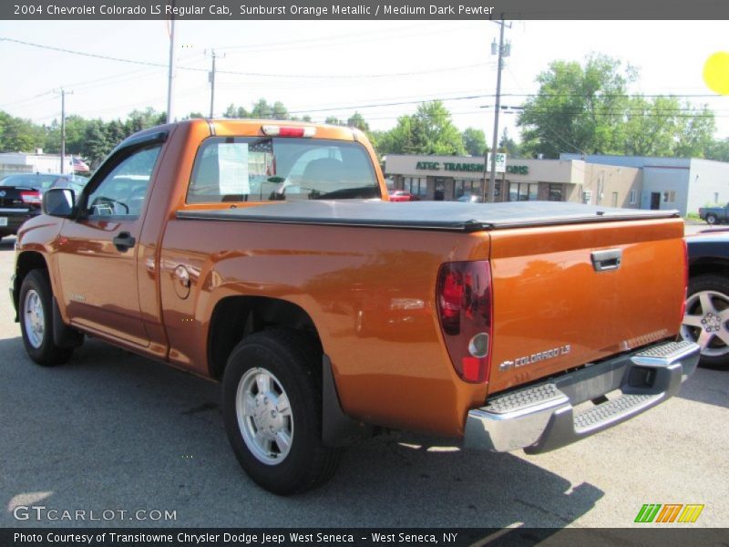 Sunburst Orange Metallic / Medium Dark Pewter 2004 Chevrolet Colorado LS Regular Cab