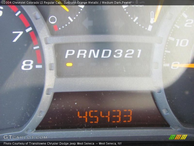 Sunburst Orange Metallic / Medium Dark Pewter 2004 Chevrolet Colorado LS Regular Cab