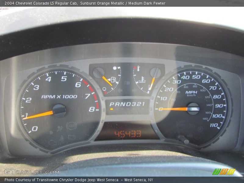 Sunburst Orange Metallic / Medium Dark Pewter 2004 Chevrolet Colorado LS Regular Cab