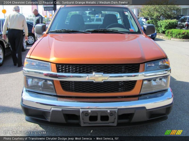 Sunburst Orange Metallic / Medium Dark Pewter 2004 Chevrolet Colorado LS Regular Cab