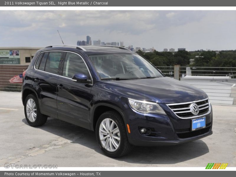 Night Blue Metallic / Charcoal 2011 Volkswagen Tiguan SEL
