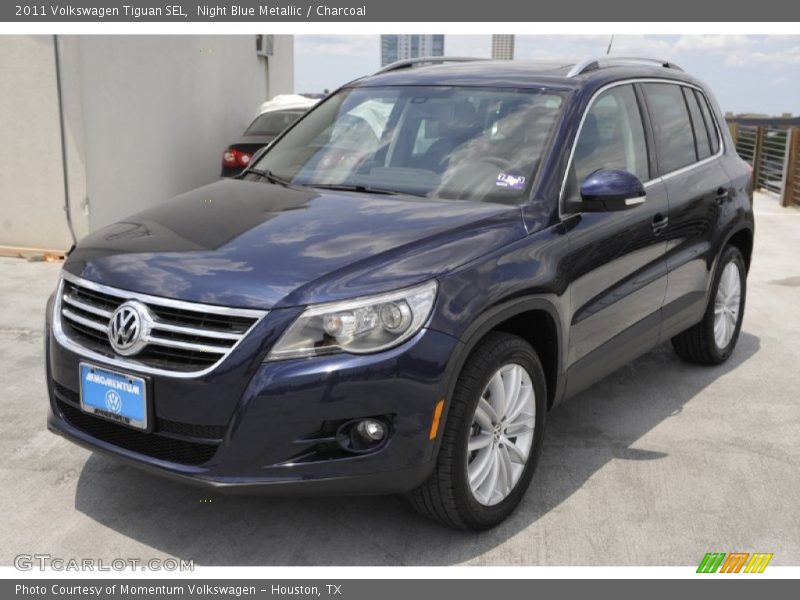 Night Blue Metallic / Charcoal 2011 Volkswagen Tiguan SEL