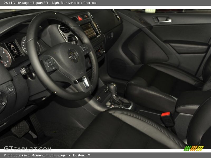 Night Blue Metallic / Charcoal 2011 Volkswagen Tiguan SEL