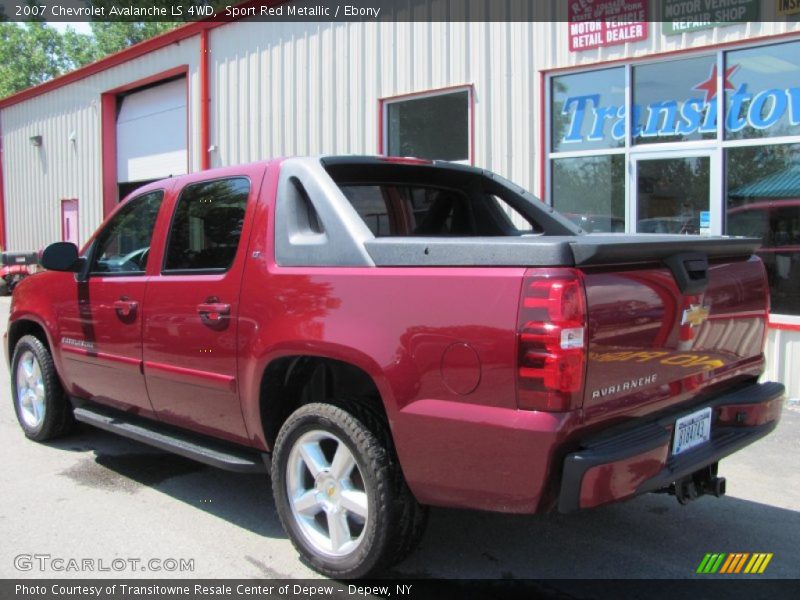Sport Red Metallic / Ebony 2007 Chevrolet Avalanche LS 4WD