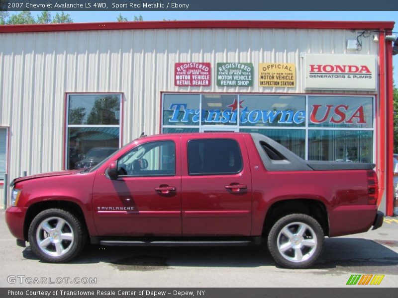 Sport Red Metallic / Ebony 2007 Chevrolet Avalanche LS 4WD