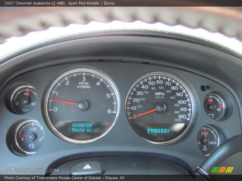 Sport Red Metallic / Ebony 2007 Chevrolet Avalanche LS 4WD