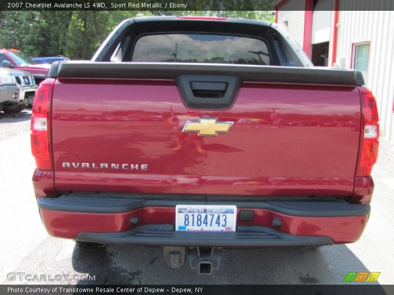 Sport Red Metallic / Ebony 2007 Chevrolet Avalanche LS 4WD