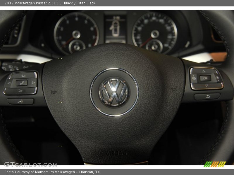 Black / Titan Black 2012 Volkswagen Passat 2.5L SE