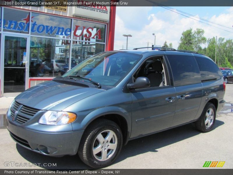 Magnesium Pearl / Medium Slate Gray 2007 Dodge Grand Caravan SXT