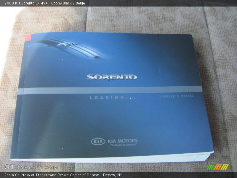 Ebony Black / Beige 2008 Kia Sorento LX 4x4