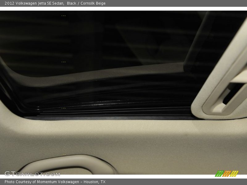 Black / Cornsilk Beige 2012 Volkswagen Jetta SE Sedan