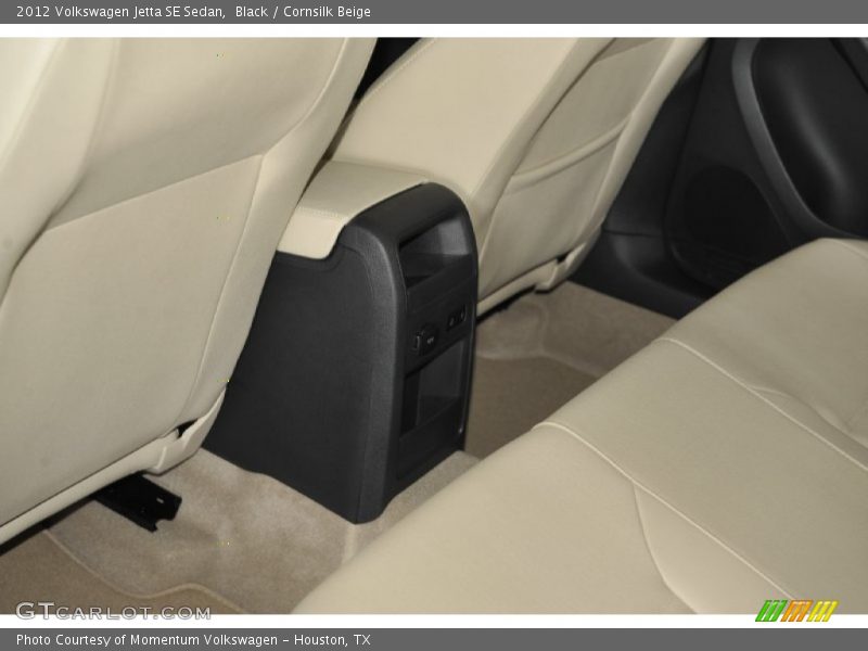 Black / Cornsilk Beige 2012 Volkswagen Jetta SE Sedan