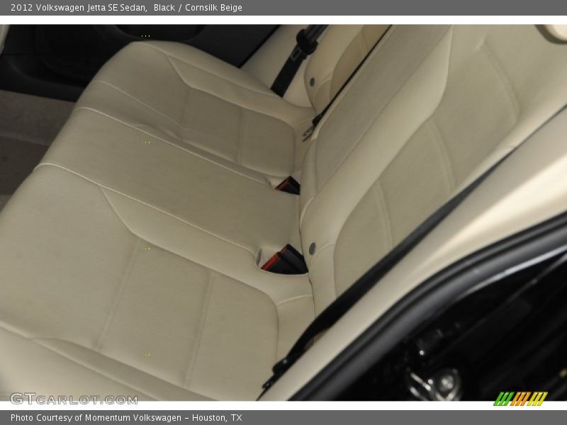 Black / Cornsilk Beige 2012 Volkswagen Jetta SE Sedan