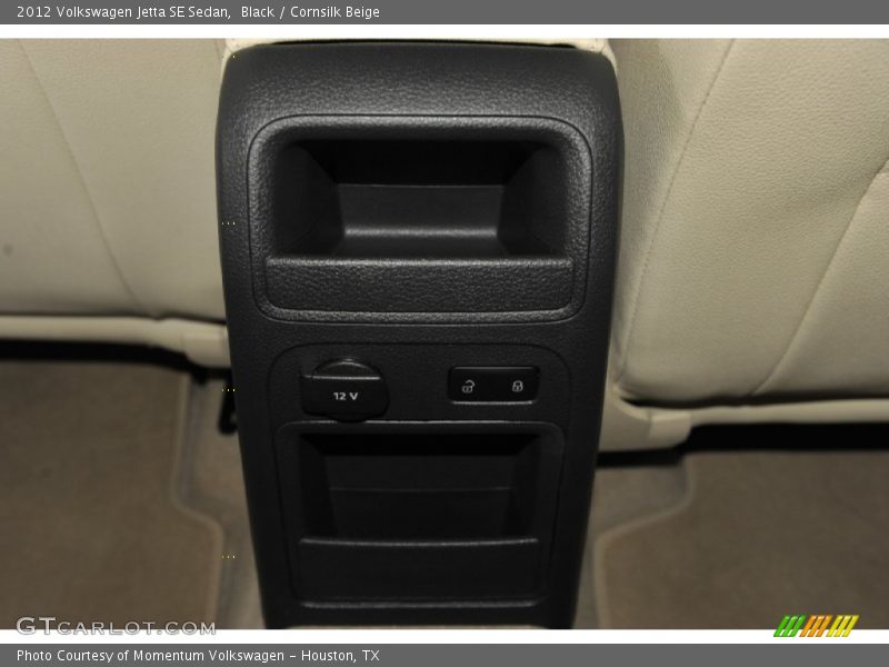 Black / Cornsilk Beige 2012 Volkswagen Jetta SE Sedan