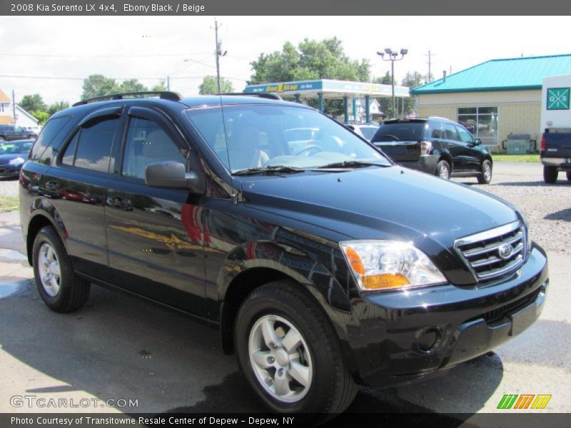 Ebony Black / Beige 2008 Kia Sorento LX 4x4